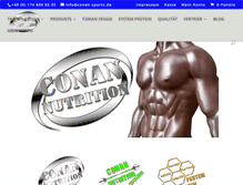 Tablet Screenshot of conan-nutrition.com